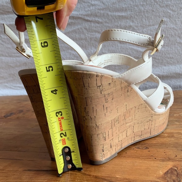 Madden Girl white strappy wedges - Picture 3 of 5